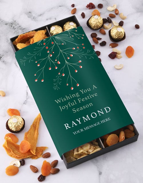 Personalised Festive Snack Tray Set (6PC)