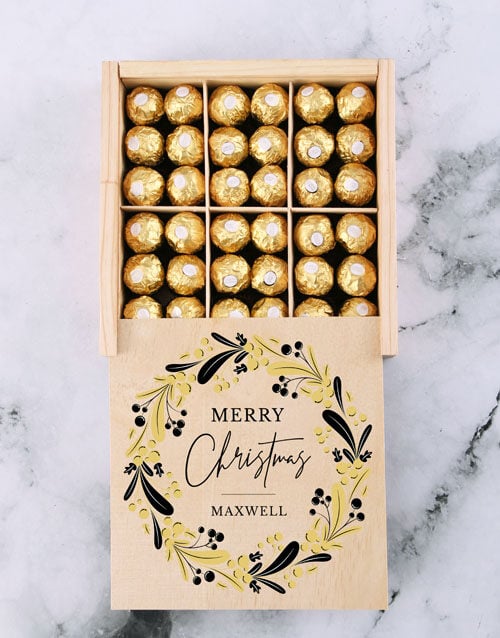 Personalised Festive Ferrero Choco Set