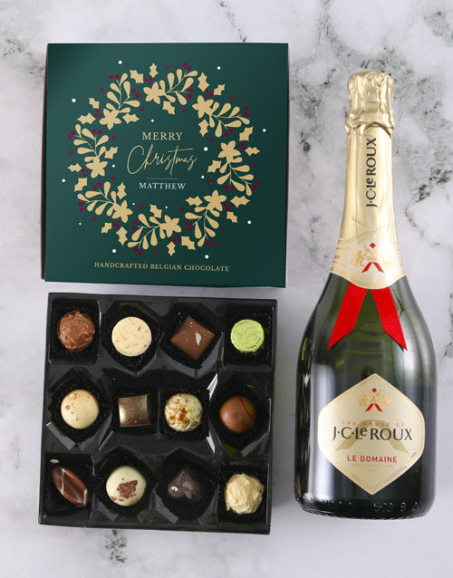 Personalised Festive Truffle Gift Set