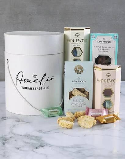 Personalised Stylish Snack Stash Hat Box