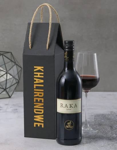 Personalised Gold Wine Box
