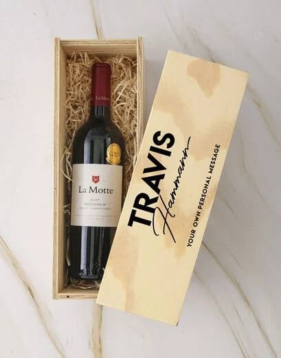 Personalised Siprising Wine Crate (La Motte)