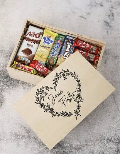 Personalised Floral Keepsake Crate