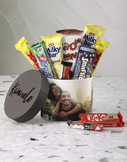 Personalised Photo Grid Nestle Hat Box (Standard)
