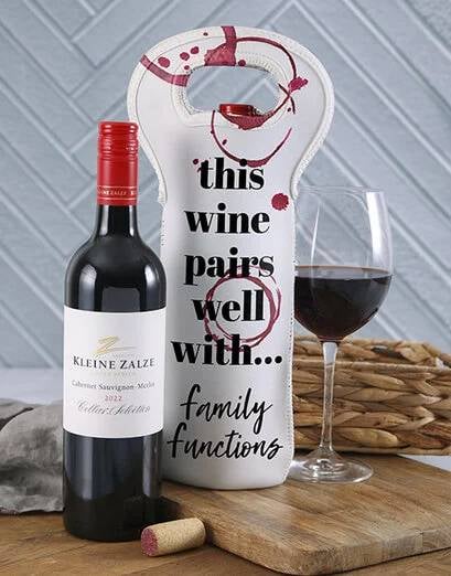Personalised Pairs Well Wine Carrier Set