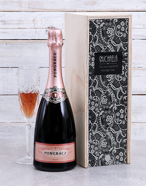 Personalised Lace Rose Crate