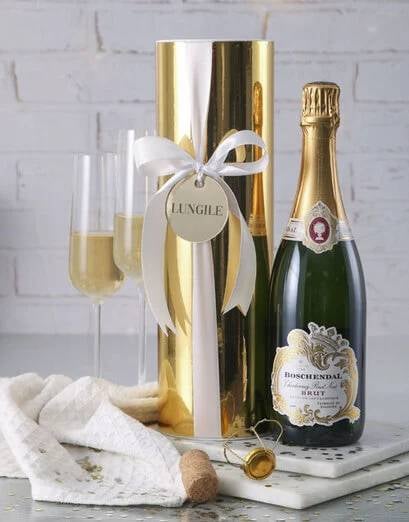 Personalised Gold Boschendal Brut Gift