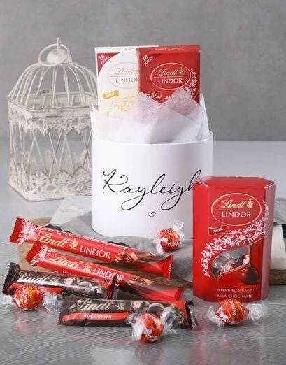Personalised Lindt Moments Hat Box (Standard)