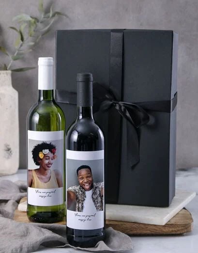 Personalised Memory Duo Wine Gift
