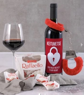 Personalised Cuffing Season Wine Gift