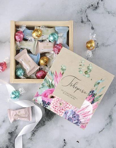 Personalised Protea Choc And Nougat Gift (Standard)