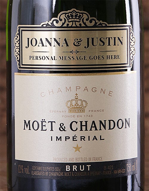 Personalised Moet Brut (Crate)