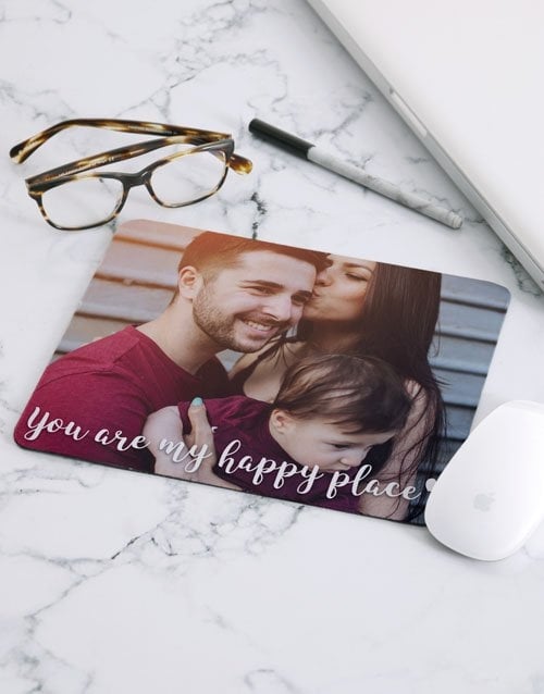 Personalised Message Photo Mouse Pad (Standard)