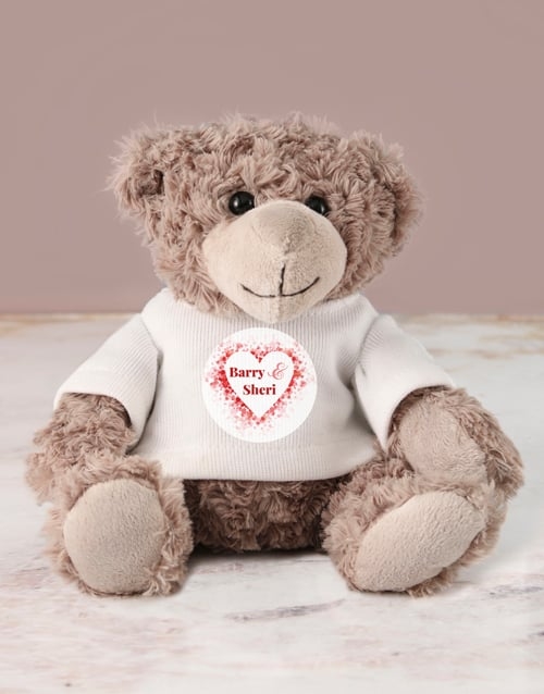 Personalised I Love You Jersey Teddy