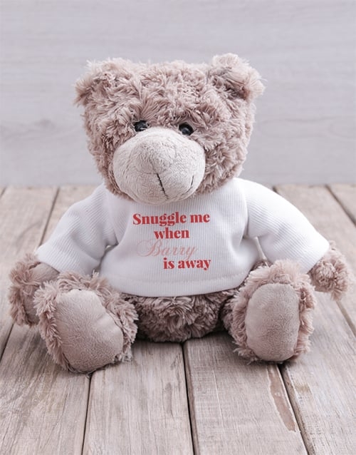 Personalised Snuggle Me Teddy