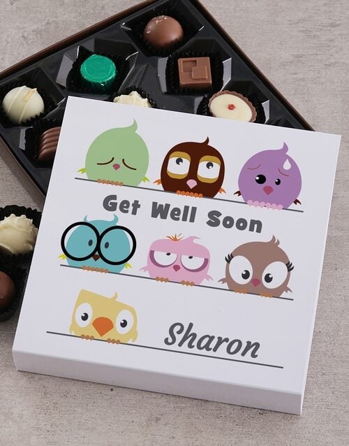 Personalised Get Well Chocolate Tray