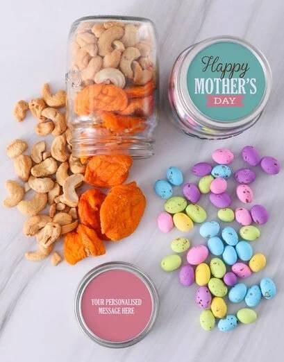 Personalised Mothers Day Duo Snack Jars
