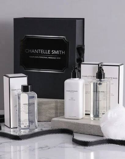 Personalised Charlotte Rhys Bath Gift Box (Spring Flowers)
