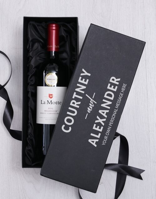 Personalised Love Wine Giftbox (La Motte)