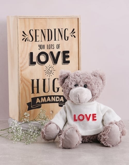 Personalised Love Teddy in Box