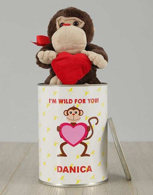 Personalised Monkey Tin