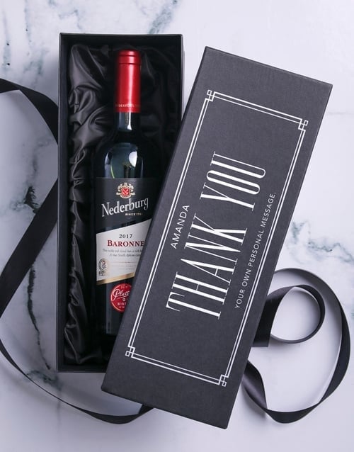 Personalised Thank You Printed Giftbox (Nederburg)
