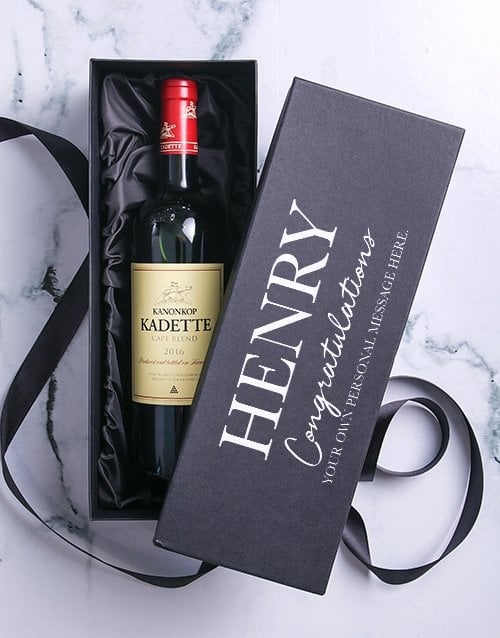 Personalised Congratulations Printed Giftbox (Nederburg)