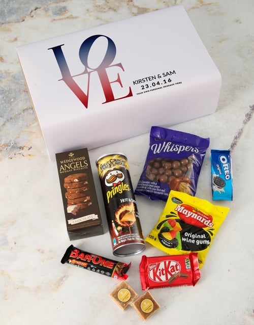 Personalised Love Gourmet Giftbox