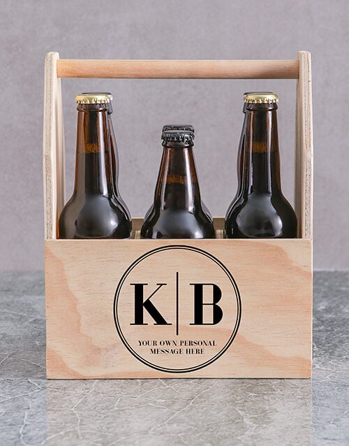 Personalised Monogram Printed Beer Crate (Cola)