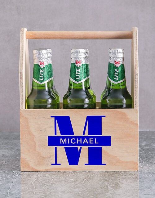Personalised Initial Printed Beer Crate (Cola)