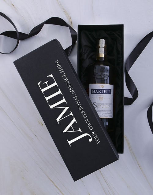 Personalised Martell Vs Giftbox