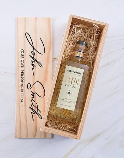 Personalised Inverroche Gin Printed Crate
