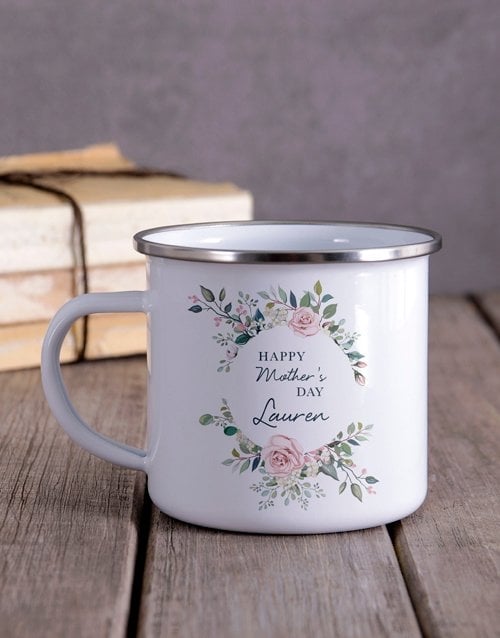 Personalised My Happy Mother Camper Mug (Standard)