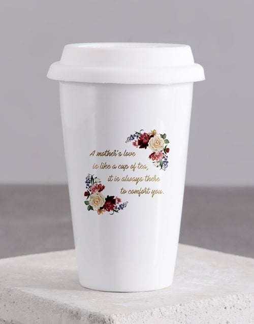 Personalised Love Of Mother Ceramic Travel Mug (Hot Choc)