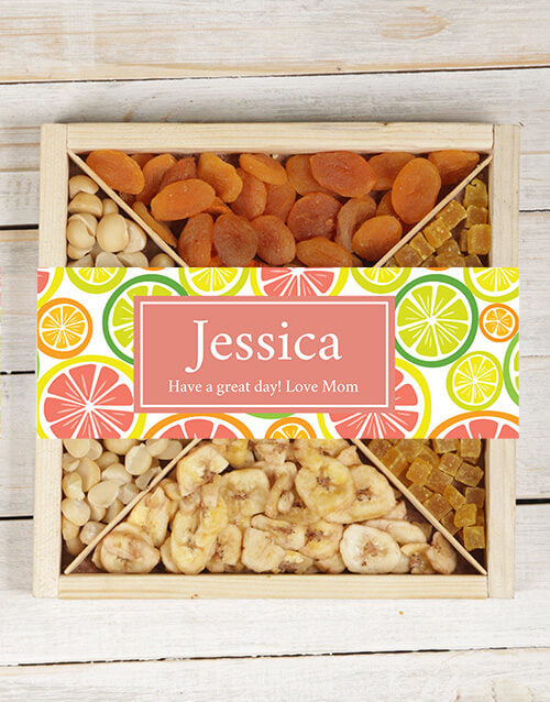 Personalised Fruit And Nut Tray