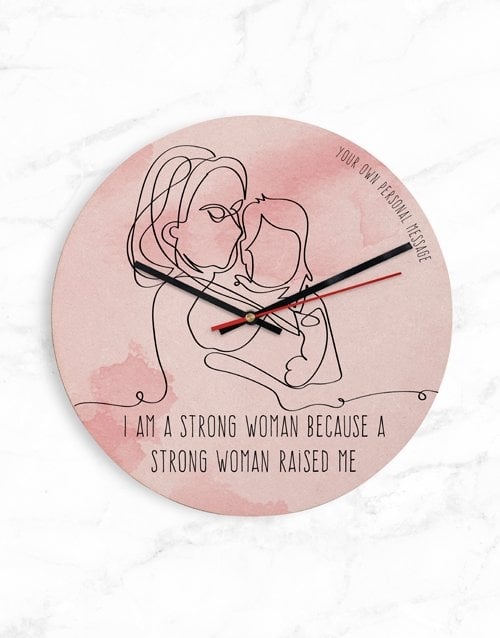 Personalised A Strong Woman Clock