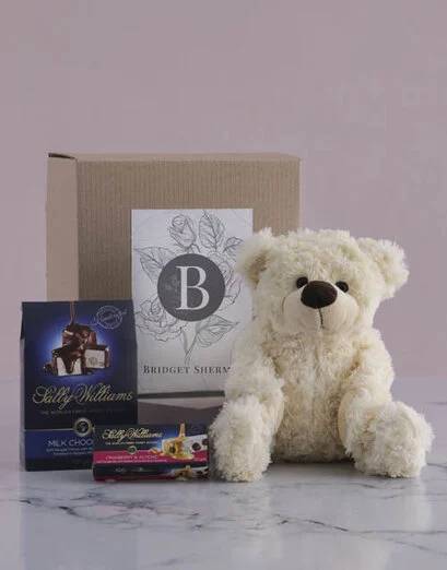 Personalised Teddy and Nougat Gift