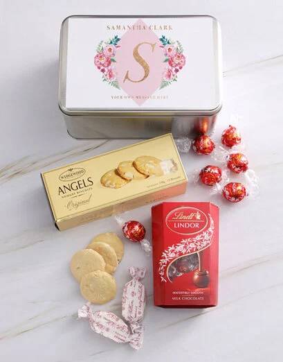 Personalised Floral Flair Snack Tin