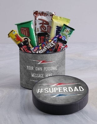 Personalised Super Dad Hat Box (Standard)