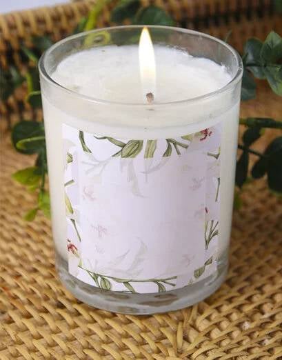 Personalised Lily Photo Candle