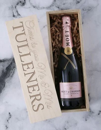 Personalised Sparkling Moet Crate (Standard)