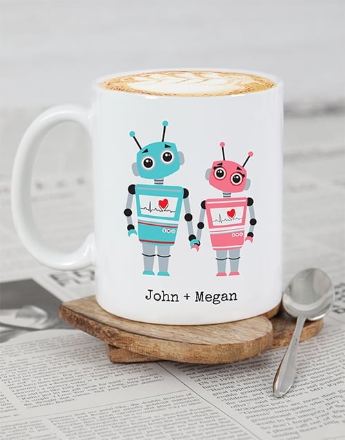 Personalised Robot Love Mug (HotChoc)