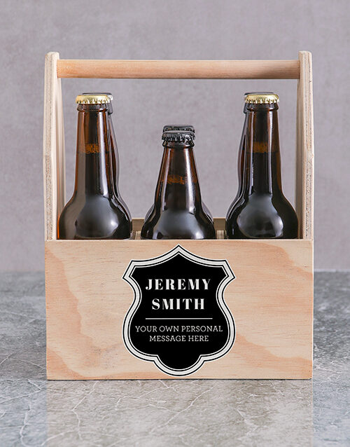 Personalised Shield Man Crate (Cola)