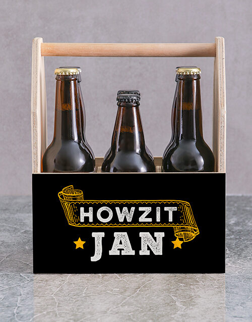 Personalised Howzit Man Crate (Castle Lite)