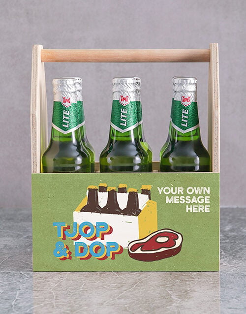 Personalised Tjop en Dop Man Crate (Castle Lite)