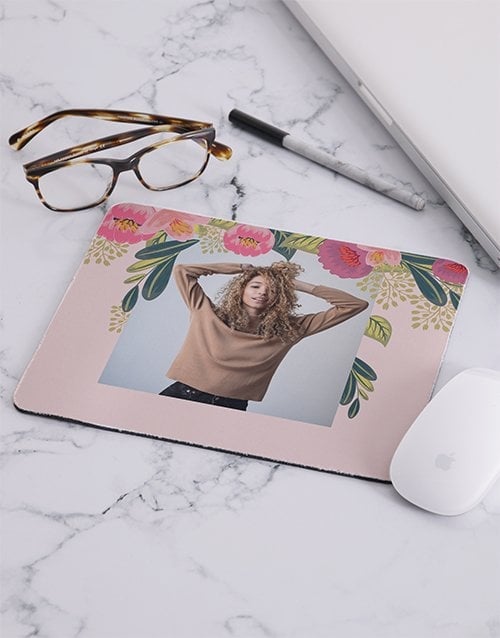Personalised Photo Blossoms Mousepad (Standard)