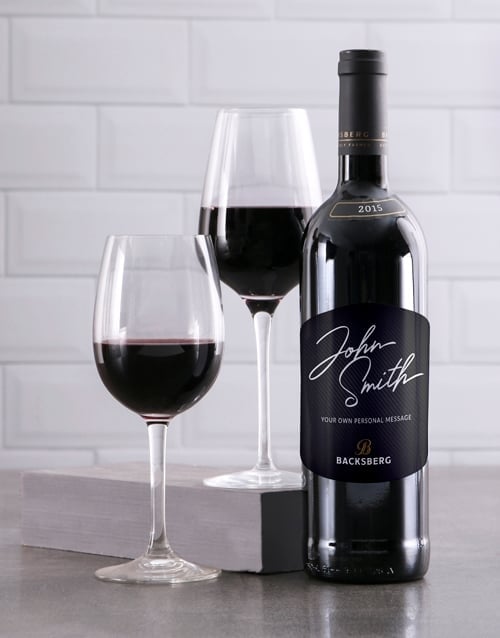 Personalised Signature Backsberg Wine (Merlot)