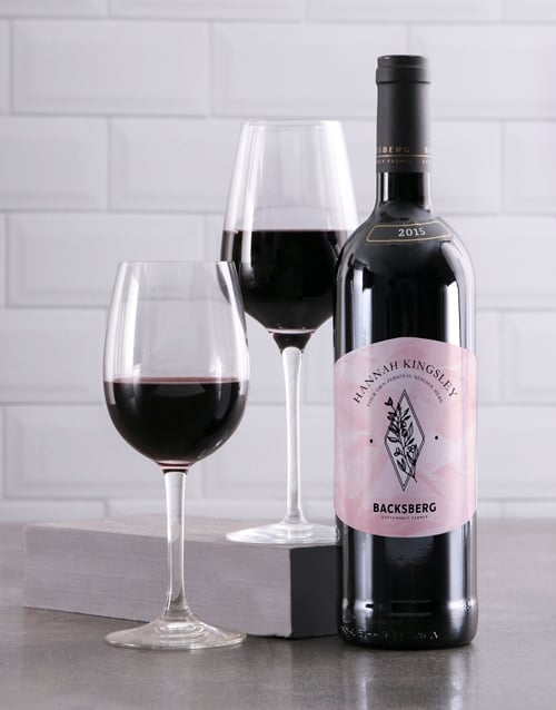Personalised Graceful Backsberg Wine (Merlot)