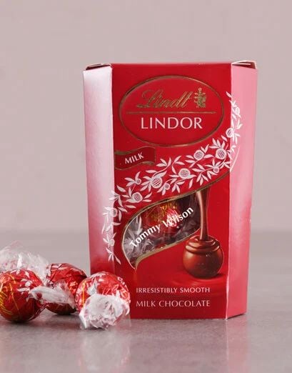 Personalised Box Of Lindt Chocs