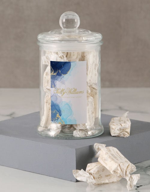 Sally Williams Blue Nougat Candy Jar (15 FERERRO)